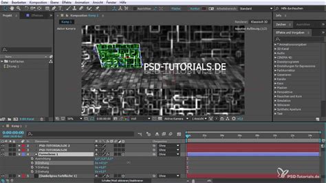 Exemple de passes multiples dans After Effects pour ajuster des éléments d'une scène Cinema 4D.