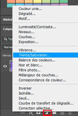 Utilisation du calque de réglage Teinte/Saturation pour coloriser