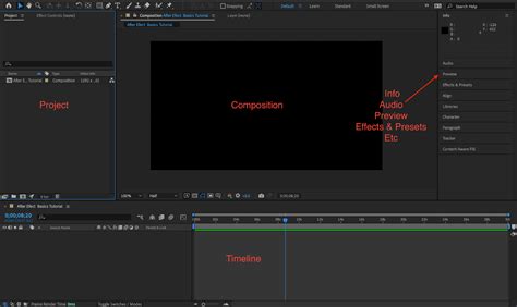 Interface d'Adobe After Effects avec application d'effets