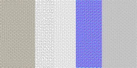 Exemple visuel de textures PBR (Base Color, Roughness, Metalness, Normal) appliquées à un modèle 3D.