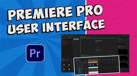 Schéma de l'interface de Premiere Pro avec les panneaux clés mis en évidence (Projet, Source, Programme, Montage).