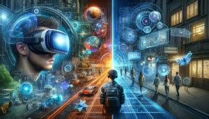 Schéma illustrant la perspective à la première personne en réalité virtuelle.