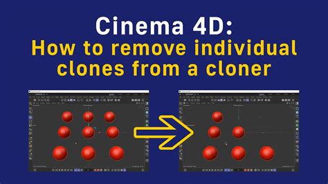 Schéma montrant l'interface de l'outil Cloner dans Cinema 4D