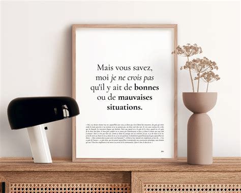 Exemple d'affiche citation au design minimaliste