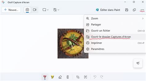 Capture d'écran du dossier 