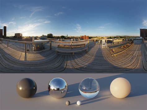 Exemple d'éclairage avec Dome Light et HDRI dans V-Ray