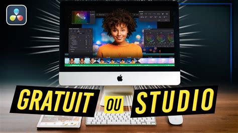 Schéma expliquant les différences entre la version gratuite et Studio de DaVinci Resolve concernant la prise en charge des codecs.