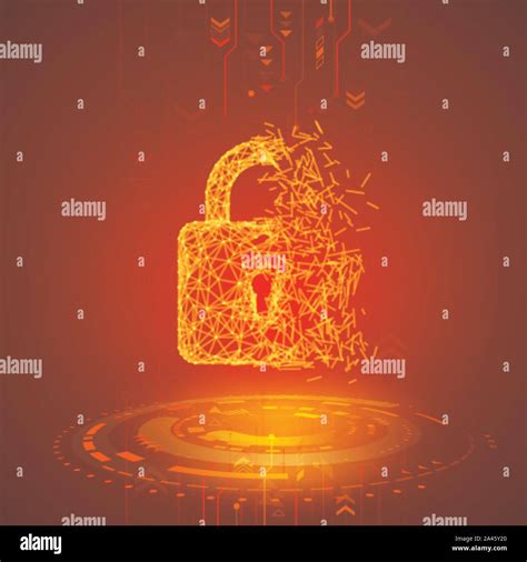 Illustration symbolisant un cadenas brisé et un virus informatique.