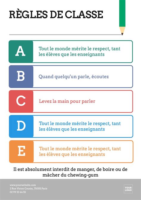 Collection de miniatures de différents modèles d'affiches scolaires : événement sportif, règlement intérieur, leçon de mathématiques