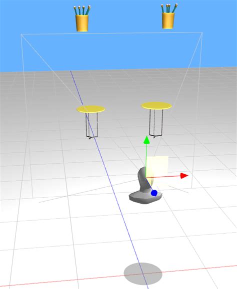 Exemple d'application d'une lumière physique Area Light dans une scène 3D