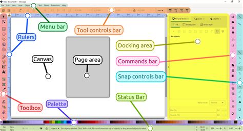 Interface principale du logiciel Inkscape avec ses outils