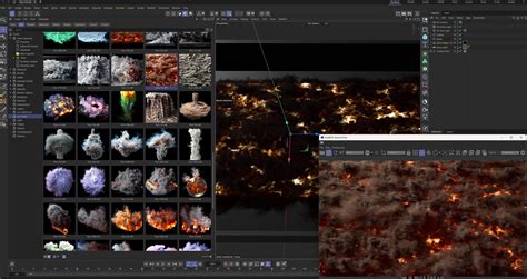 Schéma expliquant le fonctionnement du plugin Pyro dans Cinema 4D, montrant l'ajout de la propriété Pyro sur un objet et les paramètres de simulation.
