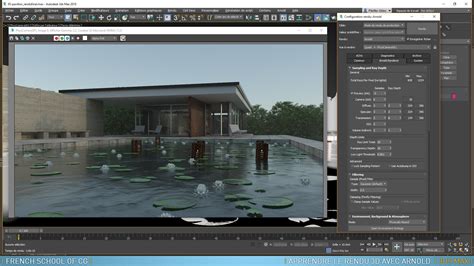 Schéma de l'interface de rendu de 3ds Max avec Arnold