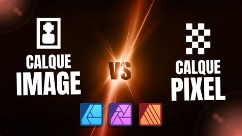 Illustration montrant la différence entre un calque pixellisé et un calque vectoriel