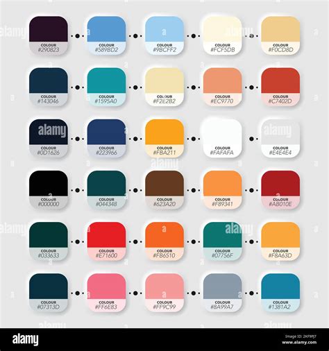 Illustration des différentes palettes de couleurs disponibles dans Scribus