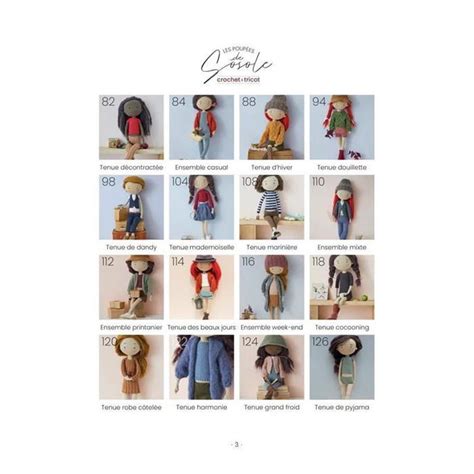 Infographie comparant les poupées réalisées au tricot et au crochet.