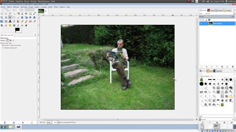 Schéma expliquant le fonctionnement de l'outil tampon dans GIMP.
