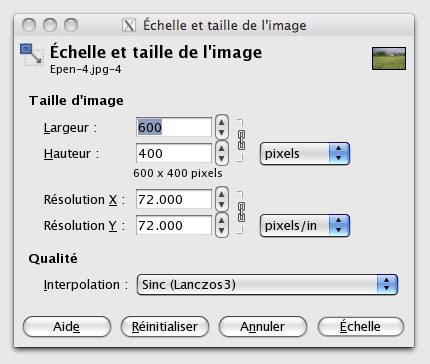 Fenêtre de dialogue 