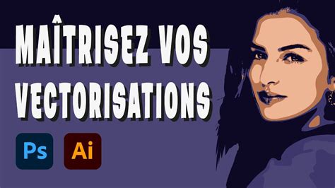 Exemple d'illustration avant et après vectorisation dans Adobe Illustrator