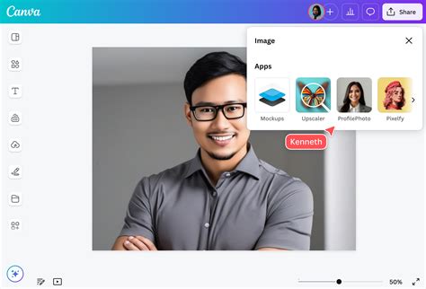 Interface du générateur d'images par IA de Canva, montrant un champ de texte pour la description et des exemples d'images générées.