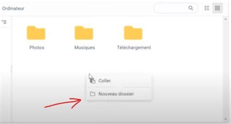 Capture d'écran montrant la sélection d'un dossier dans le Finder et l'option 