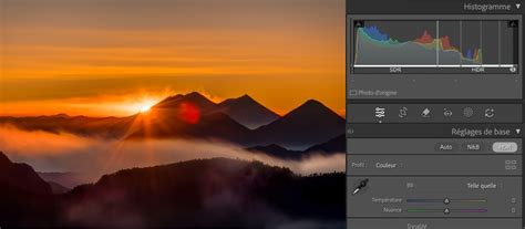 Exemple d'image avant et après l'application de l'effet HDR.