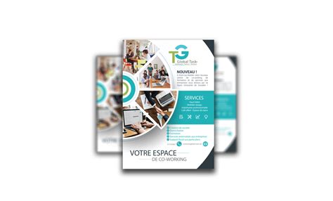 Un exemple de flyer publicitaire avec un design attrayant et des informations claires.