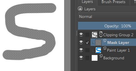 Exemple d'utilisation d'un masque de transparence dans Krita