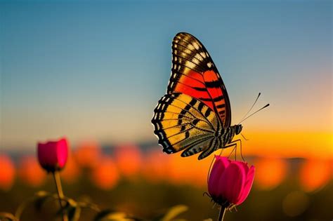 Un petit papillon sur une fleur avec un arrière-plan flou et lumineux, mettant en évidence le sujet principal.