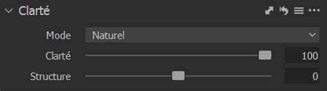 Comparaison visuelle des effets de l'outil Clarté et de l'outil Structure dans Capture One.