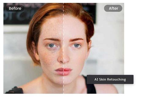 Exemples avant/après de différentes retouches IA dans Capture One (imperfections, cernes, peau, visage, dents, yeux).