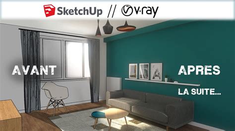 Comparaison visuelle de rendus avec et sans VRay, mettant en évidence le réalisme et les détails