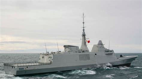 Photo de la frégate marocaine Mohammed V lors de l'exercice Sea Border.