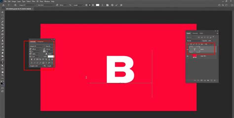 Exemple de texte sélectionné dans Photoshop, prêt à être converti en 3D