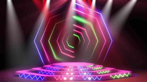 Texte 3D final rendu avec effets de lumière et de couleur