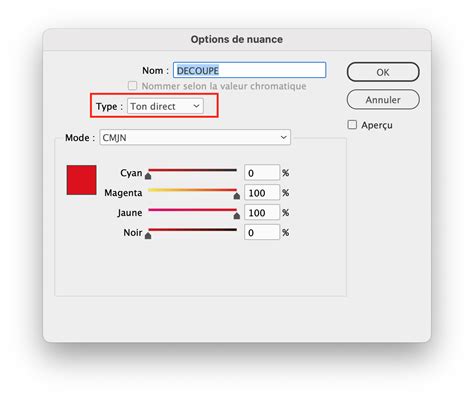 Exemple d'application de surimpression de fond et de contour dans InDesign