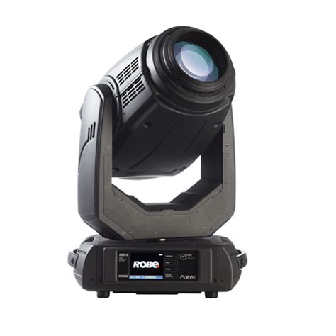 Vue extérieure du projecteur Robe Robin Pointe avec indication des différentes parties.