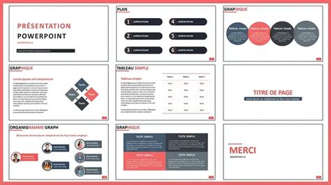 Exemple de diapositive de présentation d'architecture avec plans 3D et texte explicatif