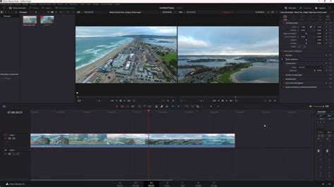 Capture d'écran de l'onglet Livraison de DaVinci Resolve