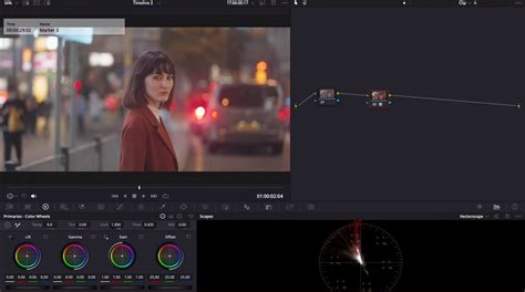 Exemple d'utilisation des roues primaires dans DaVinci Resolve
