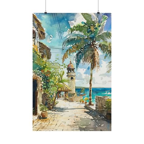 Impression d'art de paysage de plage à Marseille, France