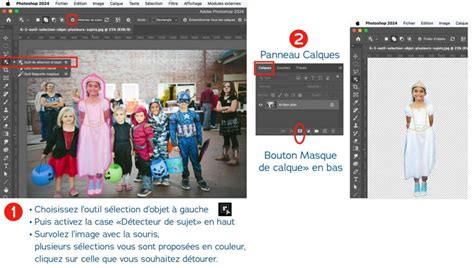 Exemple de détourage d'un objet complexe dans Photoshop.