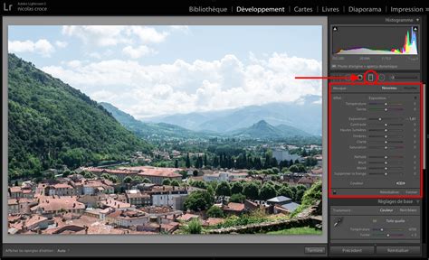 Le filtre gradué pour corriger le ciel