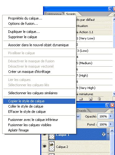 Illustration montrant le menu 