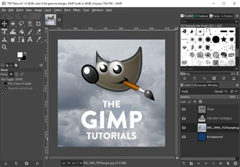 Illustration des différents modes de fusion dans GIMP et de leur effet sur une image