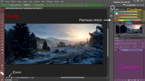 Interface de Photoshop CS6 avec le panneau Montage vidéo ouvert, montrant des calques d'images pour la création d'un GIF animé.