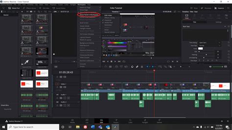 Interface de DaVinci Resolve Project Server