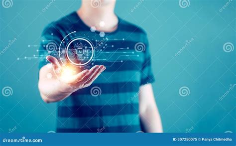 Illustration conceptuelle montrant une personne interagissant avec une interface d'IA générative d'images sur un écran d'ordinateur, avec des éléments visuels stylisés de Stable Diffusion.