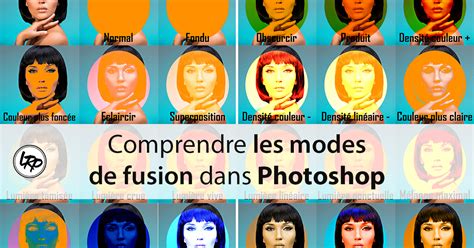 Schéma expliquant les différents modes de fusion dans Photoshop
