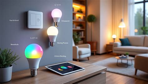 Icône d'application mobile pour le contrôle des ampoules connectées